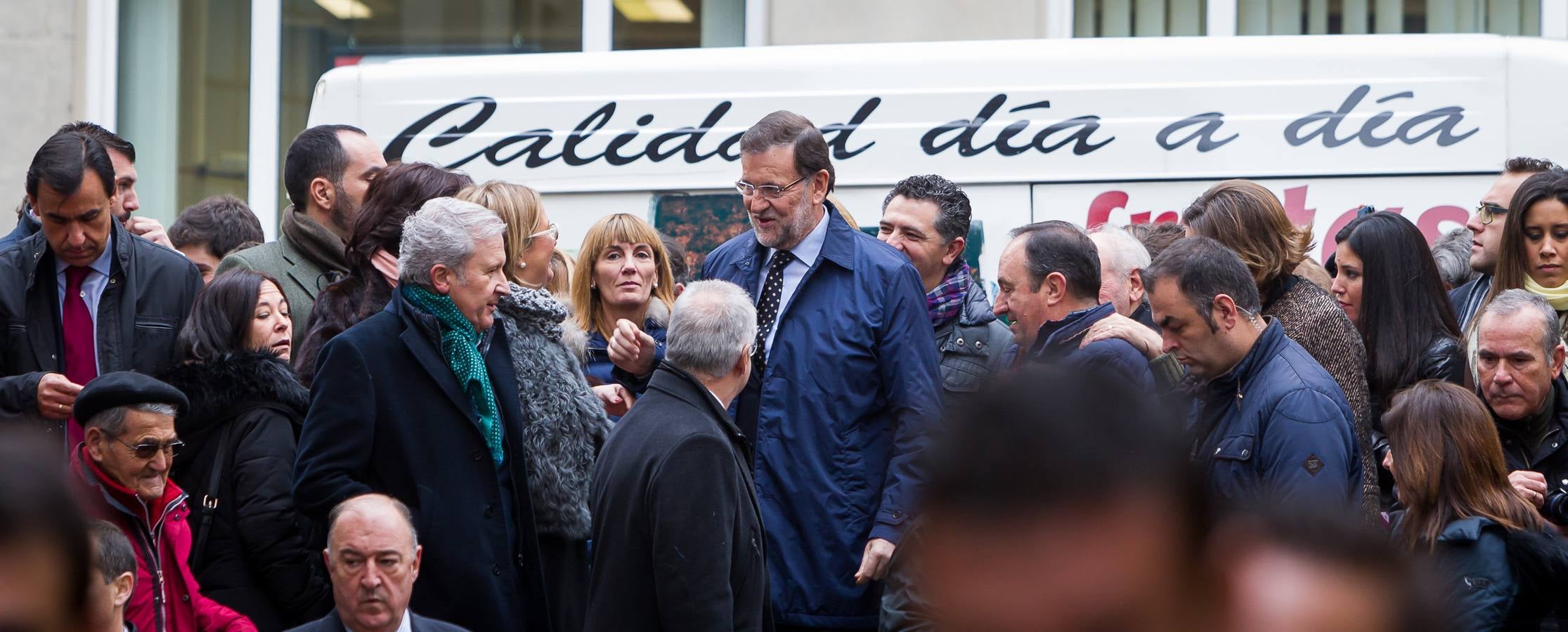 Paseo de Rajoy por Logroño