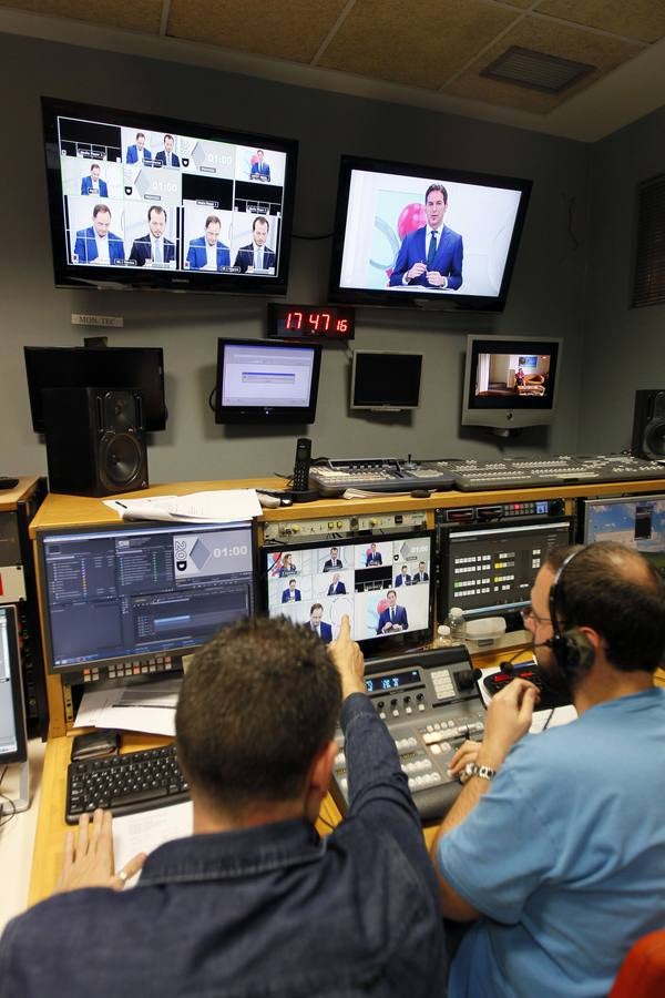 El debate electoral en TVR con Del Río, Luena, Baena y Carreño