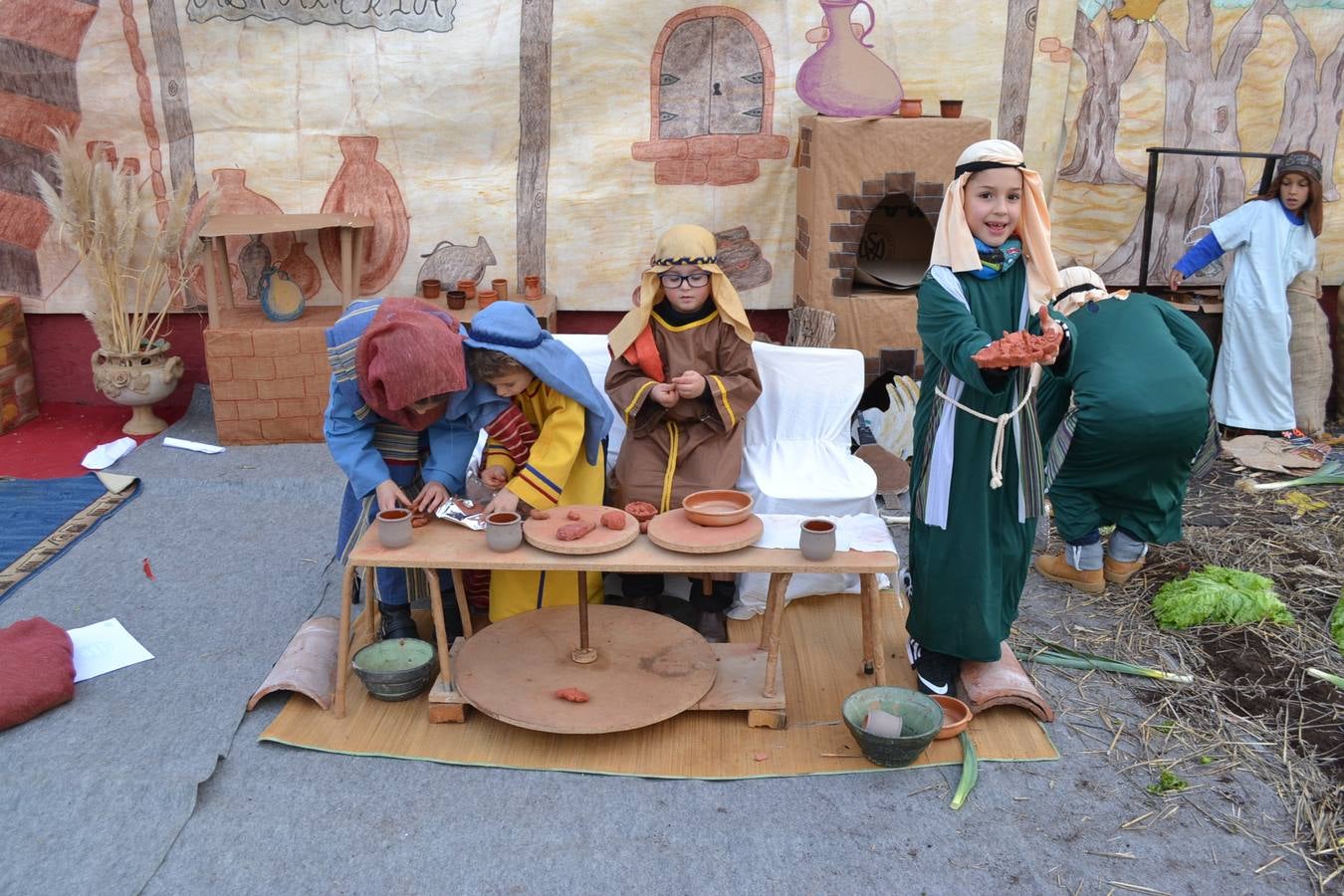 Belén viviente del colegio La Piedad de Nájera