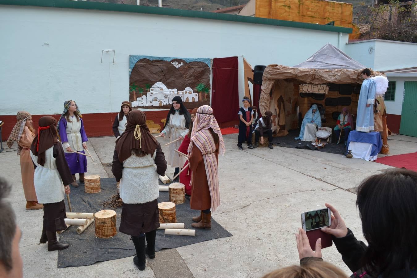 Belén viviente del colegio La Piedad de Nájera