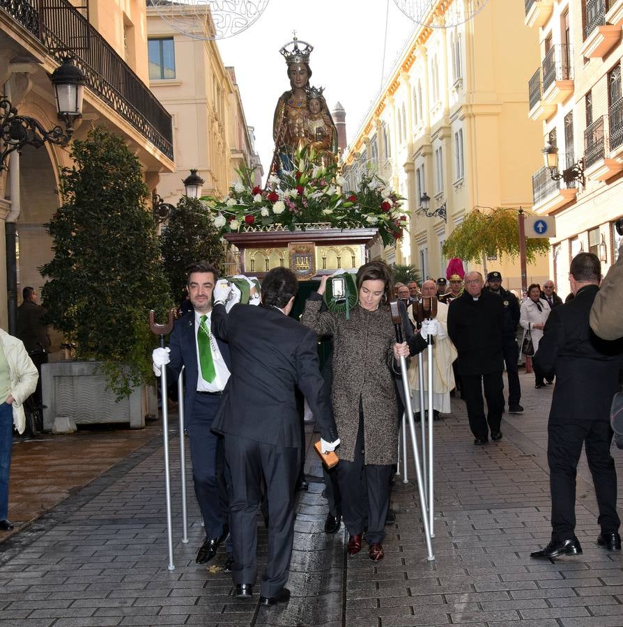 Procesión y misa en Logroño para celebrar el día de la Virgen de la Esperanza