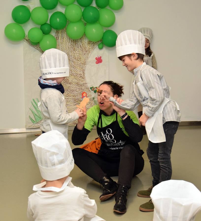 La Plaza de Abastos de Logroño acage el taller de cocina de para niños dentro del programa de AlimentArte