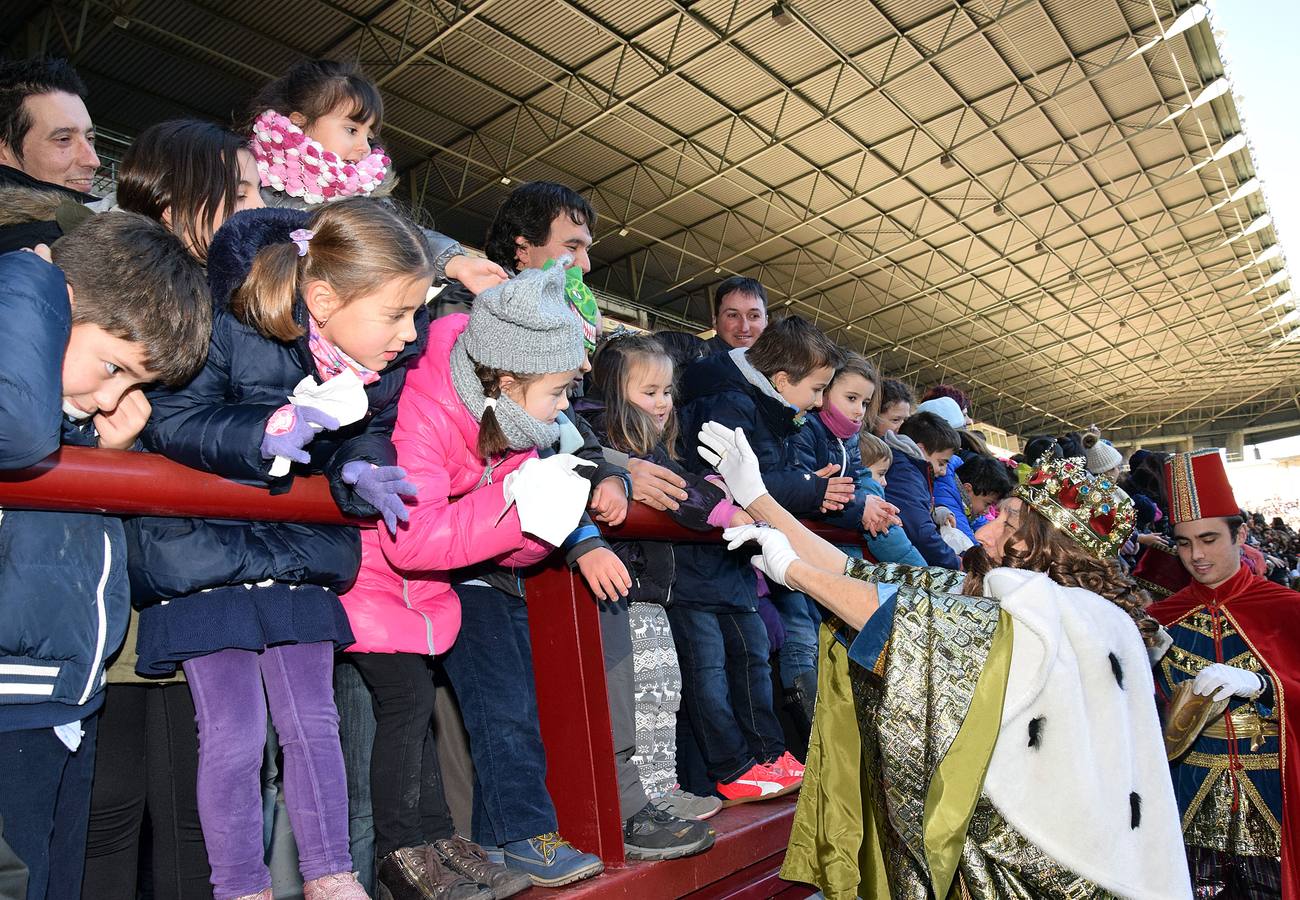 Los Reyes Magos llegan a Las Gaunas