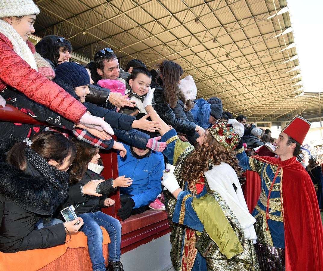 Los Reyes Magos llegan a Las Gaunas