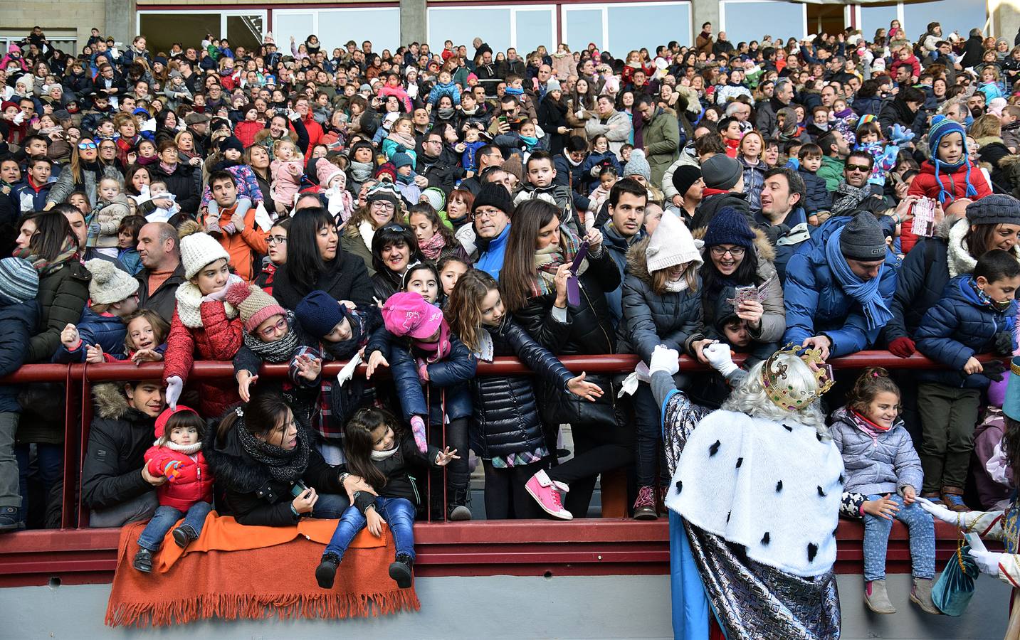 Los Reyes Magos llegan a Las Gaunas