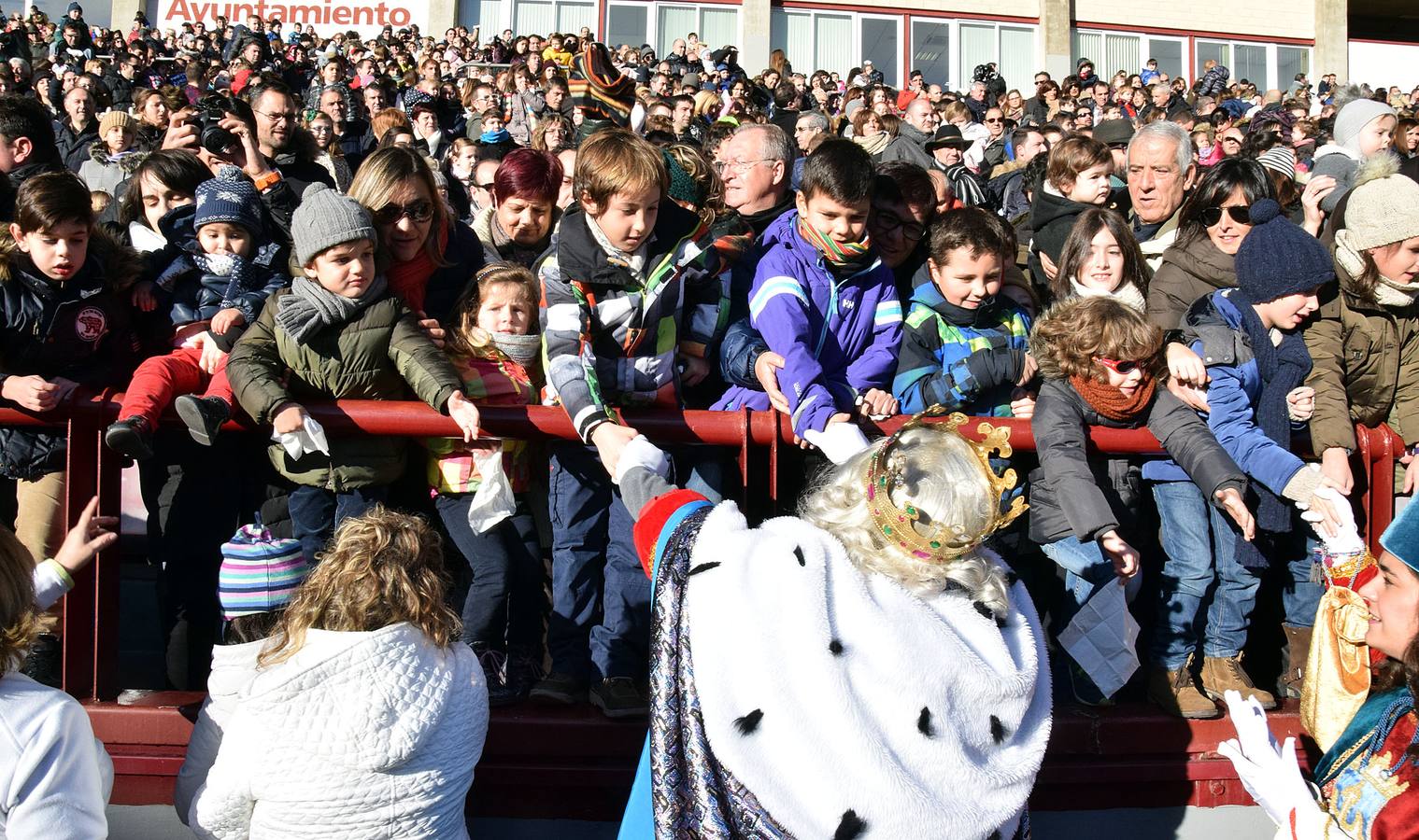 Los Reyes Magos llegan a Las Gaunas