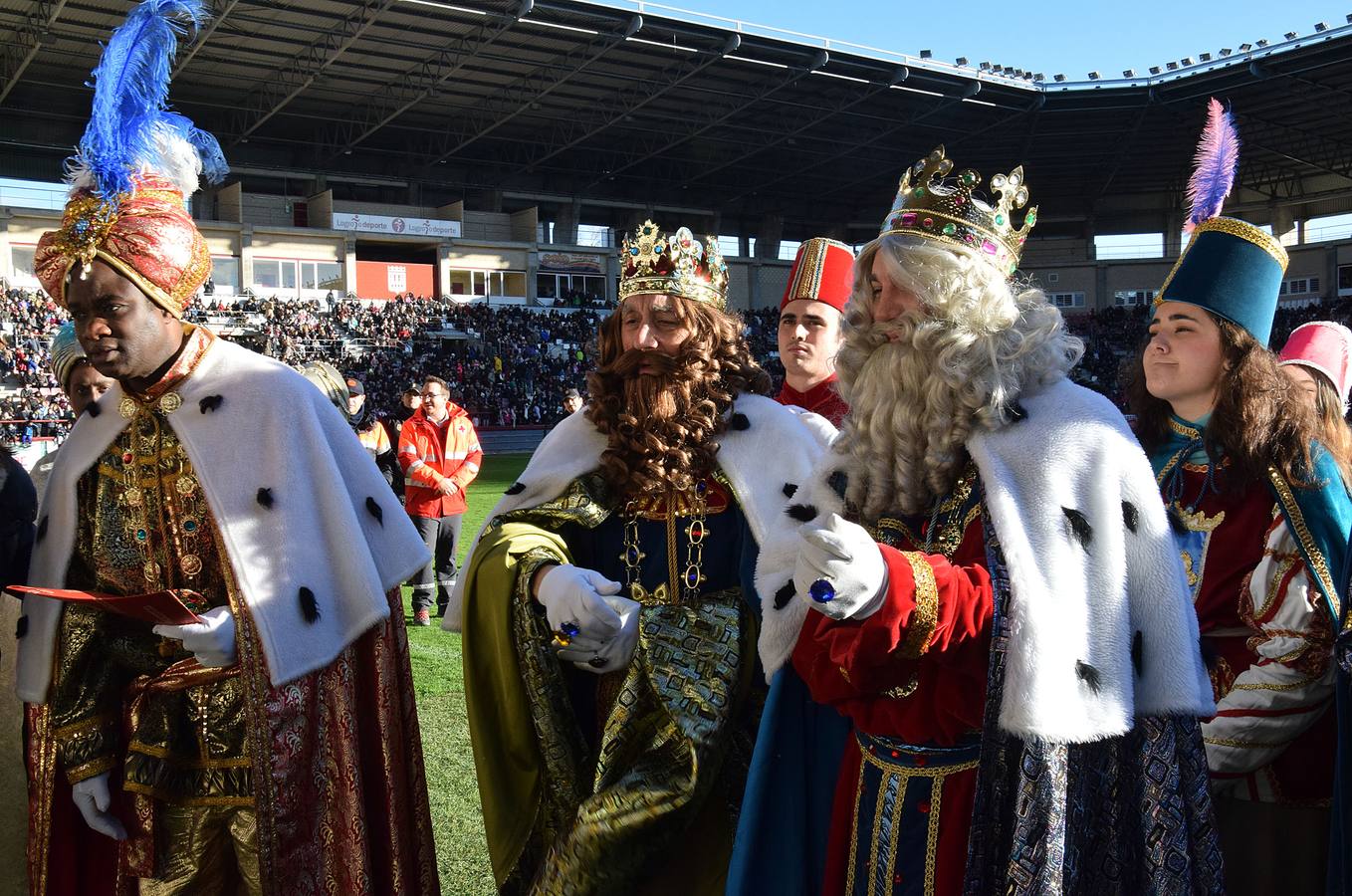 Los Reyes Magos llegan a Las Gaunas