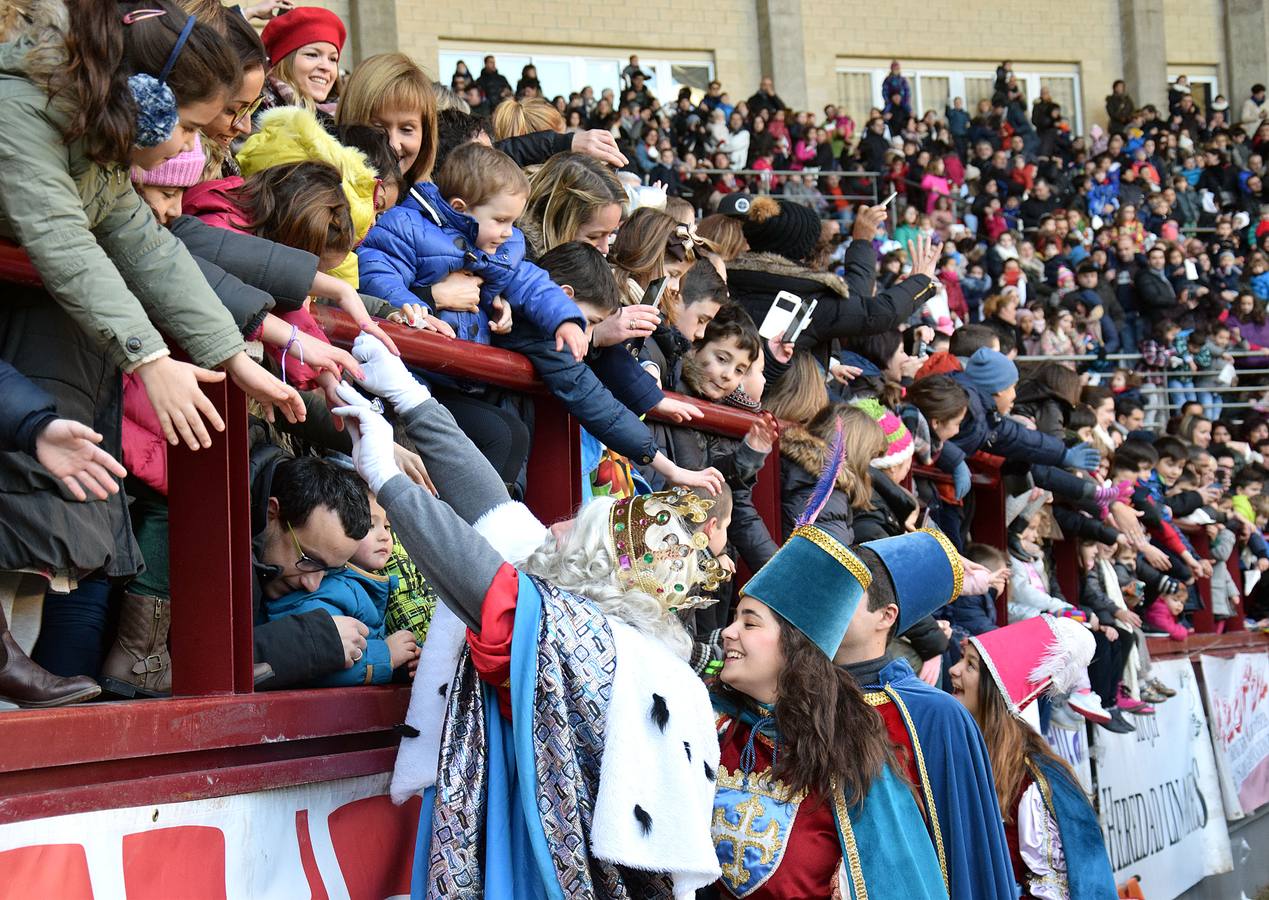 Los Reyes Magos llegan a Las Gaunas