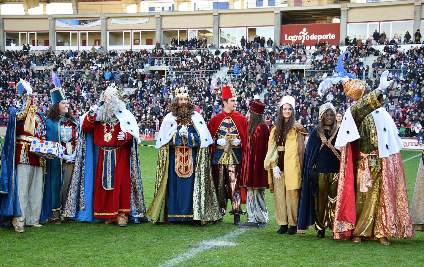 Los Reyes Magos llegan a Las Gaunas