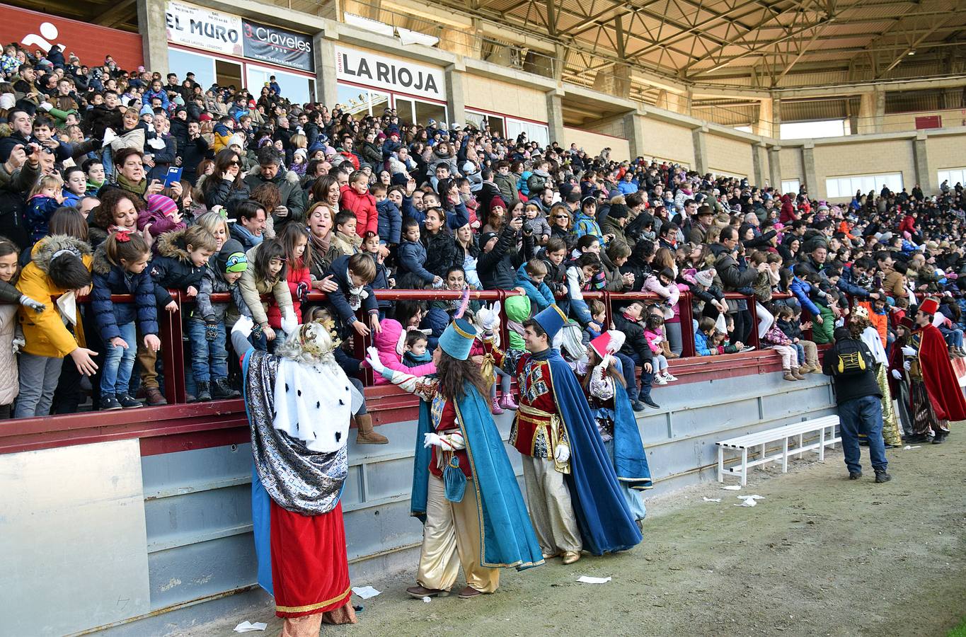 Los Reyes Magos llegan a Las Gaunas