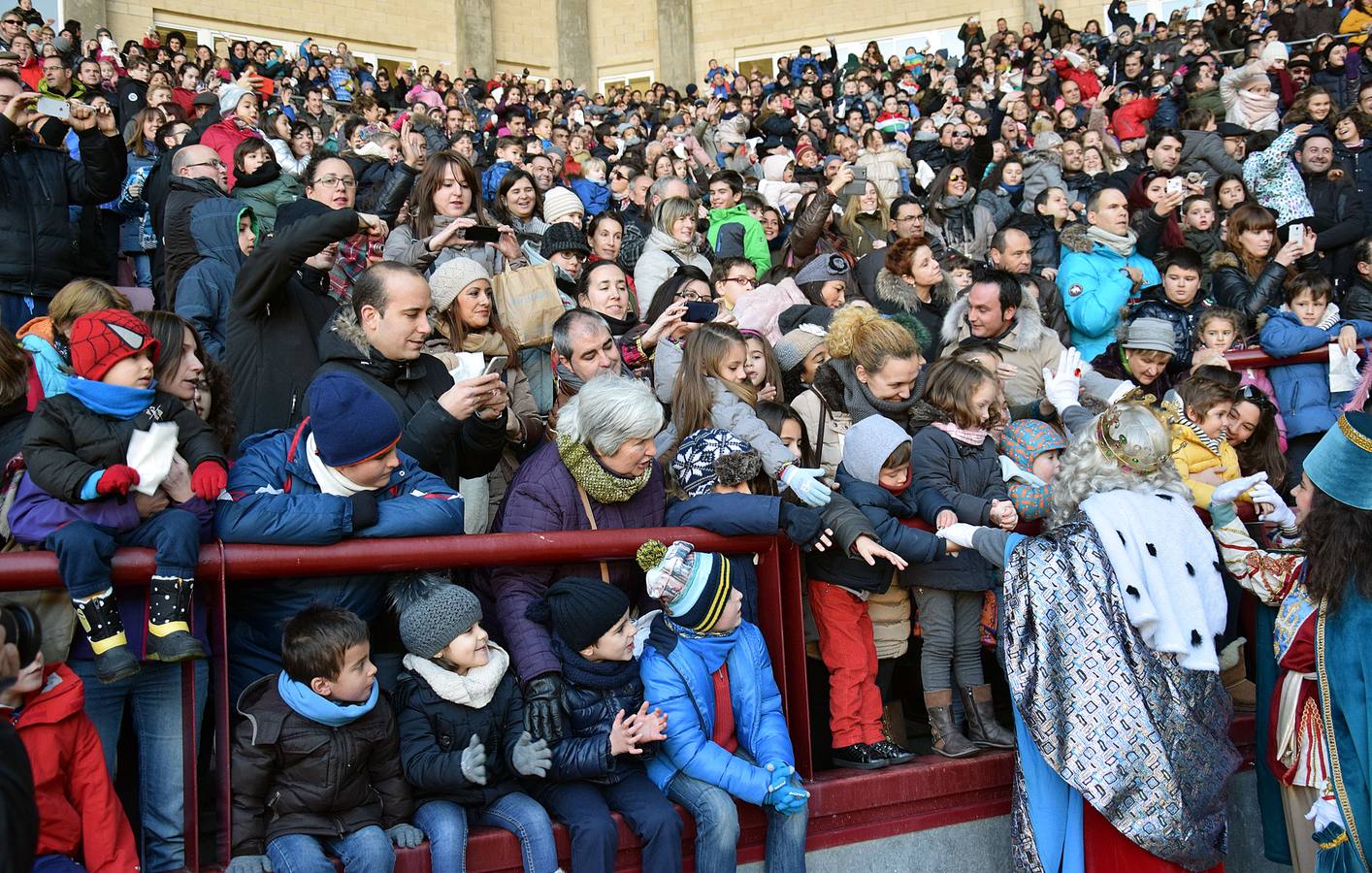 Los Reyes Magos llegan a Las Gaunas