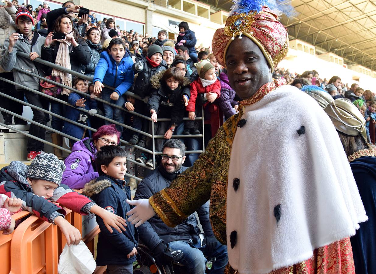 Los Reyes Magos llegan a Las Gaunas