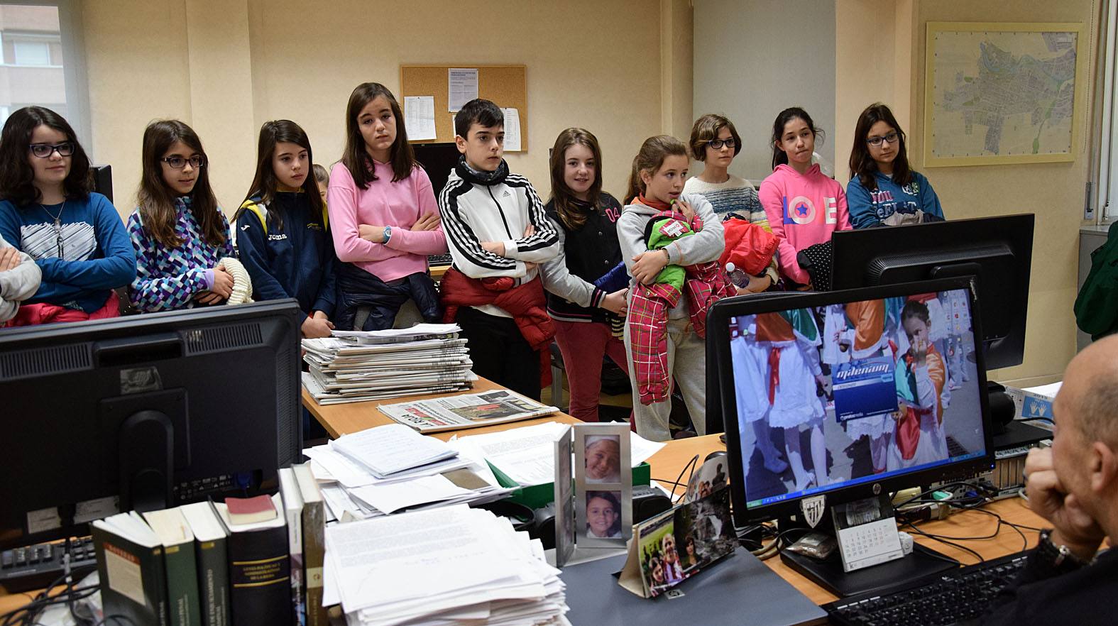 Los alumnos de 6º C del Colegio Las Gaunas visitan la multimedia de Diario LA RIOJA