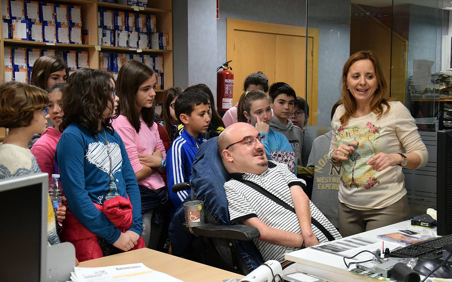 Los alumnos de 6º C del Colegio Las Gaunas visitan la multimedia de Diario LA RIOJA