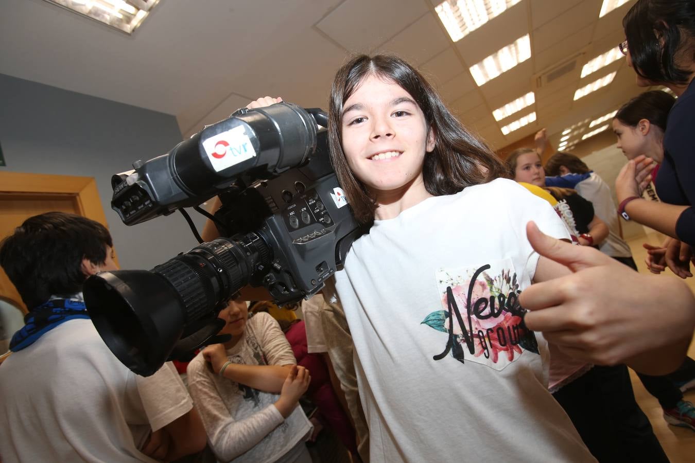 Los alumnos de 6ºB del CEIP Las Gaunas visitan la multimedia de Diario LA RIOJA