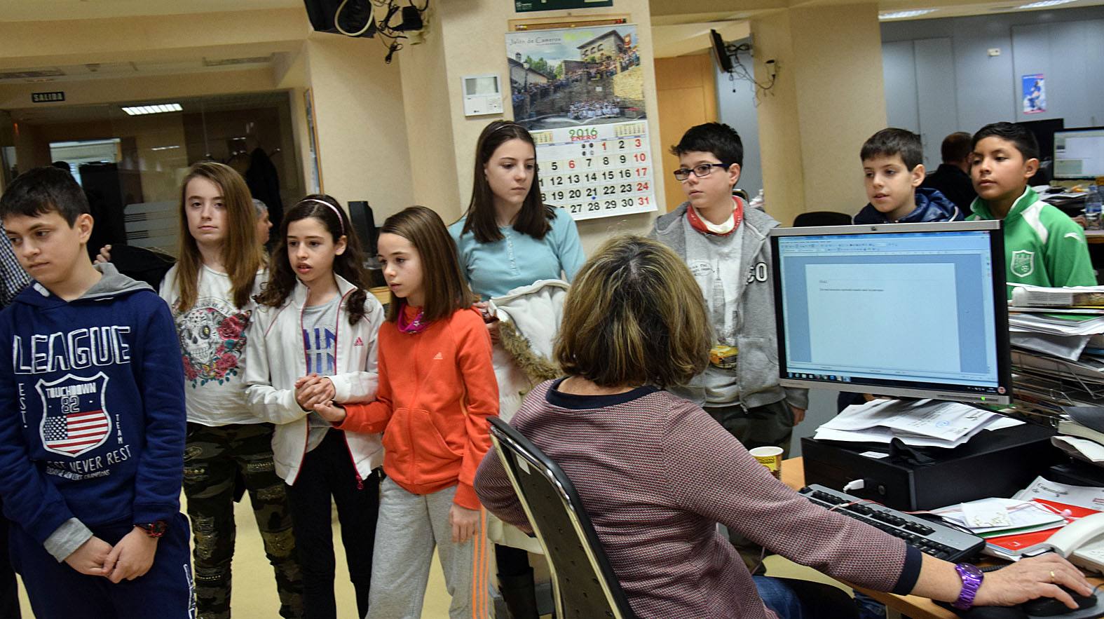 Los alumnos de 6º A del Colegio Las Gaunas visitan la multimedia de Diario LA RIOJA