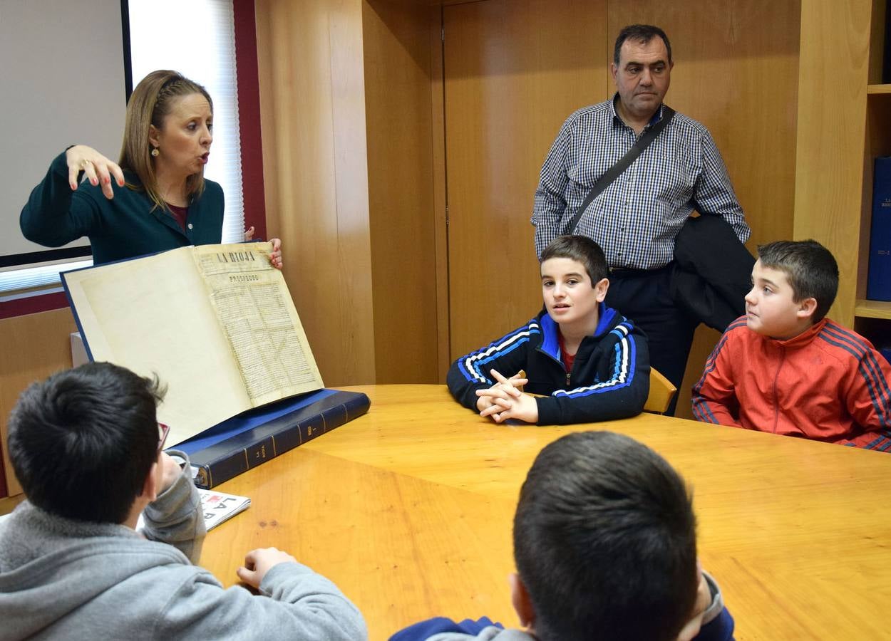 Los alumnos de 6º A del Colegio Las Gaunas visitan la multimedia de Diario LA RIOJA