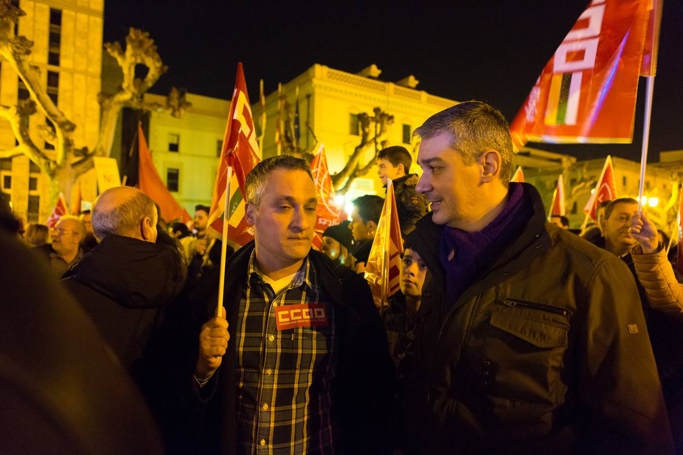 Los trabajadores de Altadis reciben el apoyo de 4.000 personas en su manifestación en Logroño