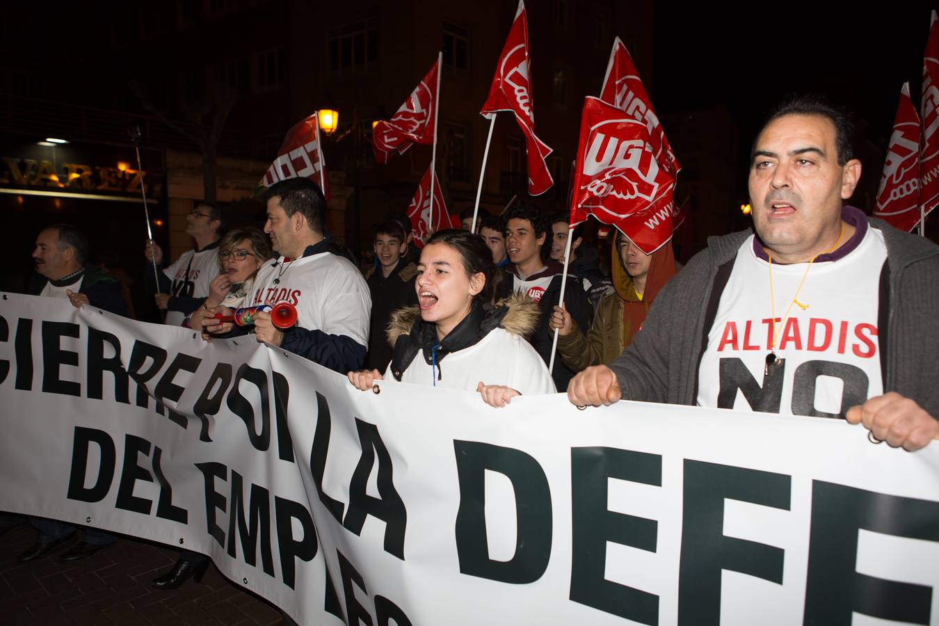 Los trabajadores de Altadis reciben el apoyo de 4.000 personas en su manifestación en Logroño