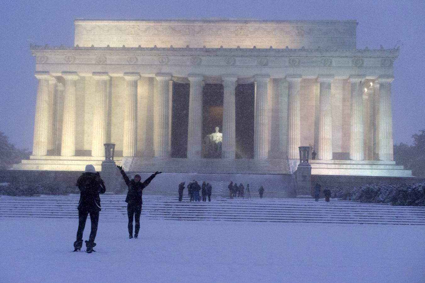 Washington, bajo un manto blanco