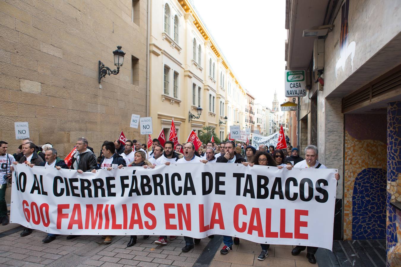 Los trabajadores de Altadis vuelven a la calle