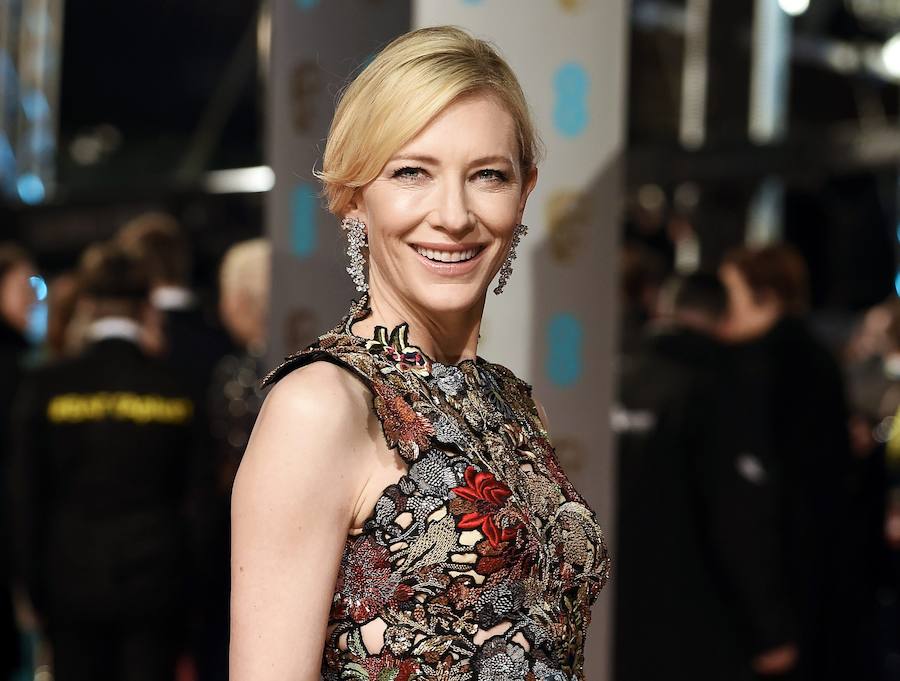 La actriz Cate Blanchett, en la alfombra roja de los Premios Bafta.