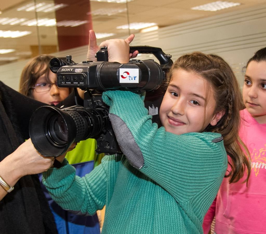 Visita a Diario LA RIOJA y TVR del CEIP General Espartero