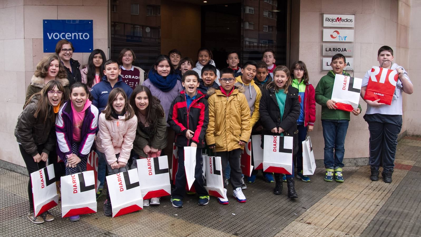 Visita a Diario LA RIOJA y TVR del CEIP General Espartero