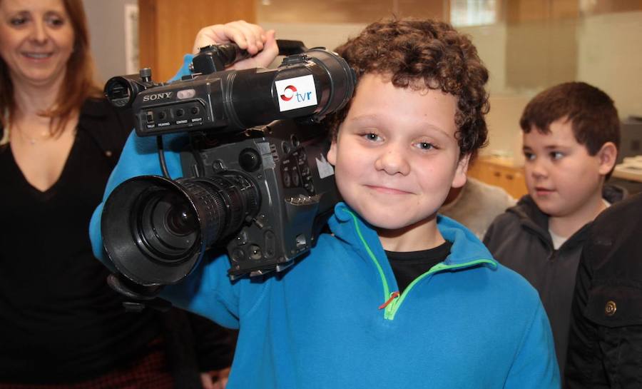 Los alumnos de 5º de Primaria del Colegio Milenario de la Lengua visitan la multimedia de Diario LA RIOJA