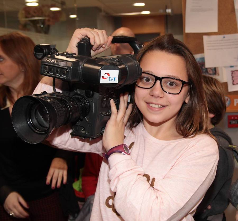 Los alumnos de 5º de Primaria del Colegio Milenario de la Lengua visitan la multimedia de Diario LA RIOJA