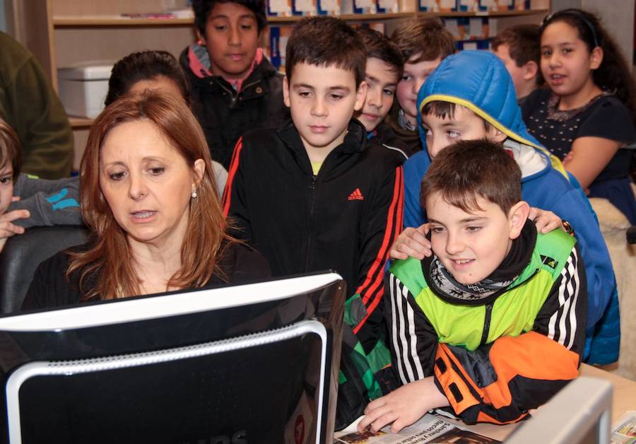 Los alumnos de 5º de Primaria del Colegio Milenario de la Lengua visitan la multimedia de Diario LA RIOJA