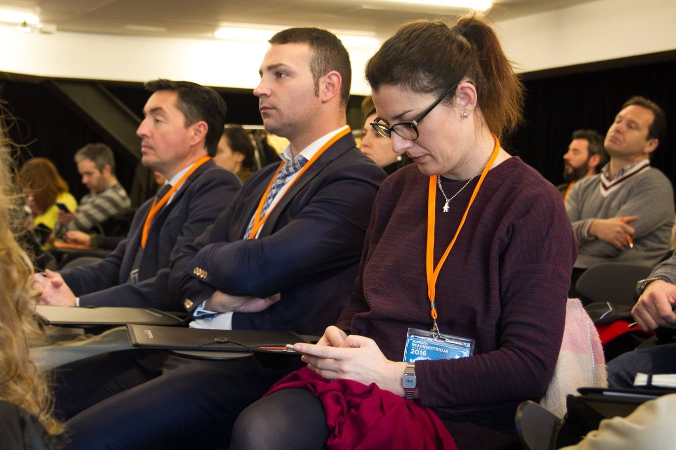 Una pausa para tomar un vino en la Imaginext Rioja