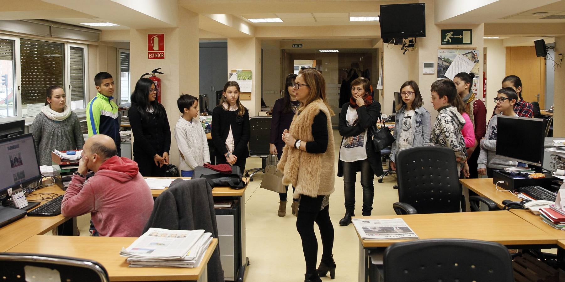 Los alumnos de 6 º A del Colegio Navarrete El Mudo visitan la multimedia de Diario LA RIOJA