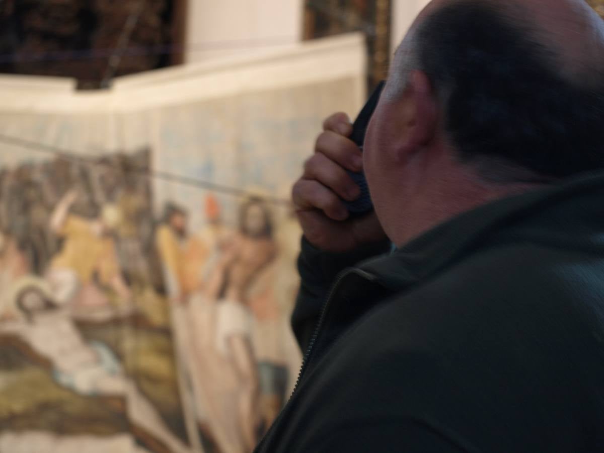 Colocación de La Sarga de Villoslada en el retablo mayor de la iglesia