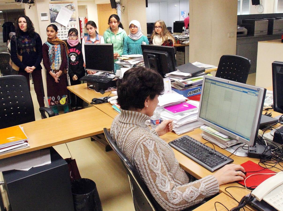 Navarrete el Mudo visita la multimedia de Nueva Rioja