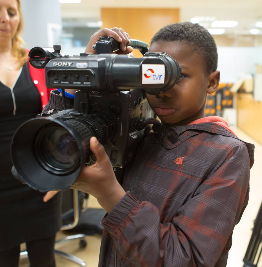 Los alumnos de 5º B de Primaria del Colegio Navarrete El Mudo visitan la multimedia de Diario LA RIOJA