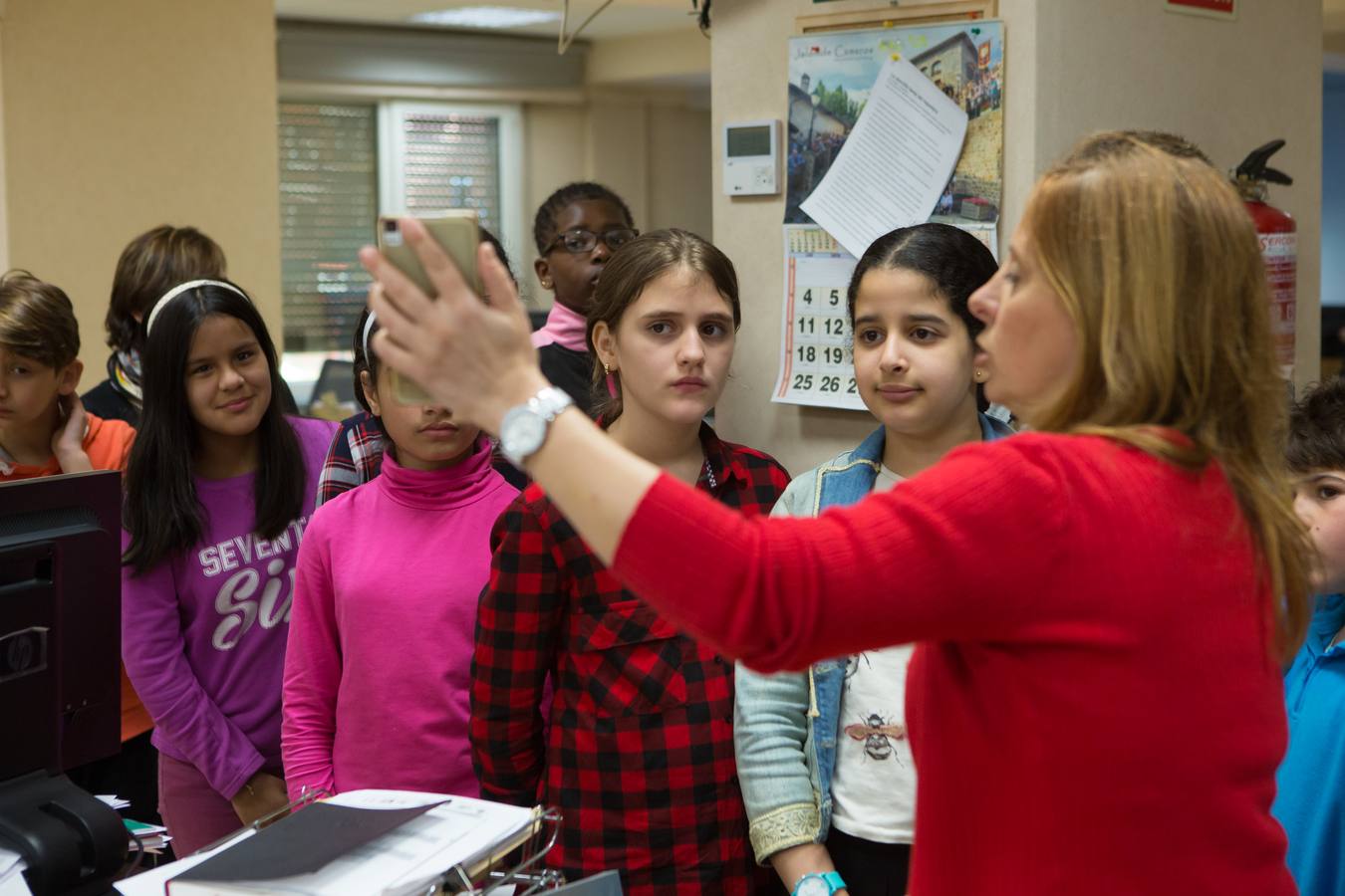 Los alumnos de 5º B de Primaria del Colegio Navarrete El Mudo visitan la multimedia de Diario LA RIOJA