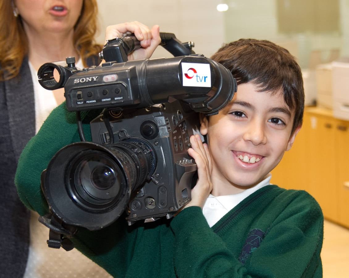 Los alumnos de 4º de Primaria del Colegio Divino Maestro visitan la multimedia de Diario LA RIOJA