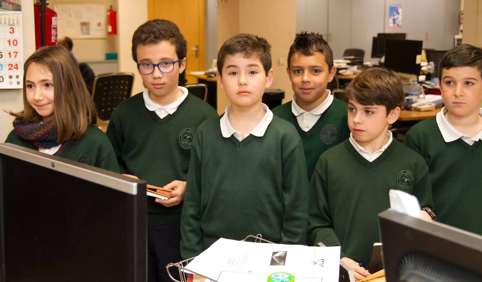 Los alumnos de 4º de Primaria del Colegio Divino Maestro visitan la multimedia de Diario LA RIOJA