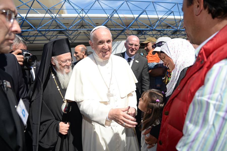 El Papa, con Lesbos