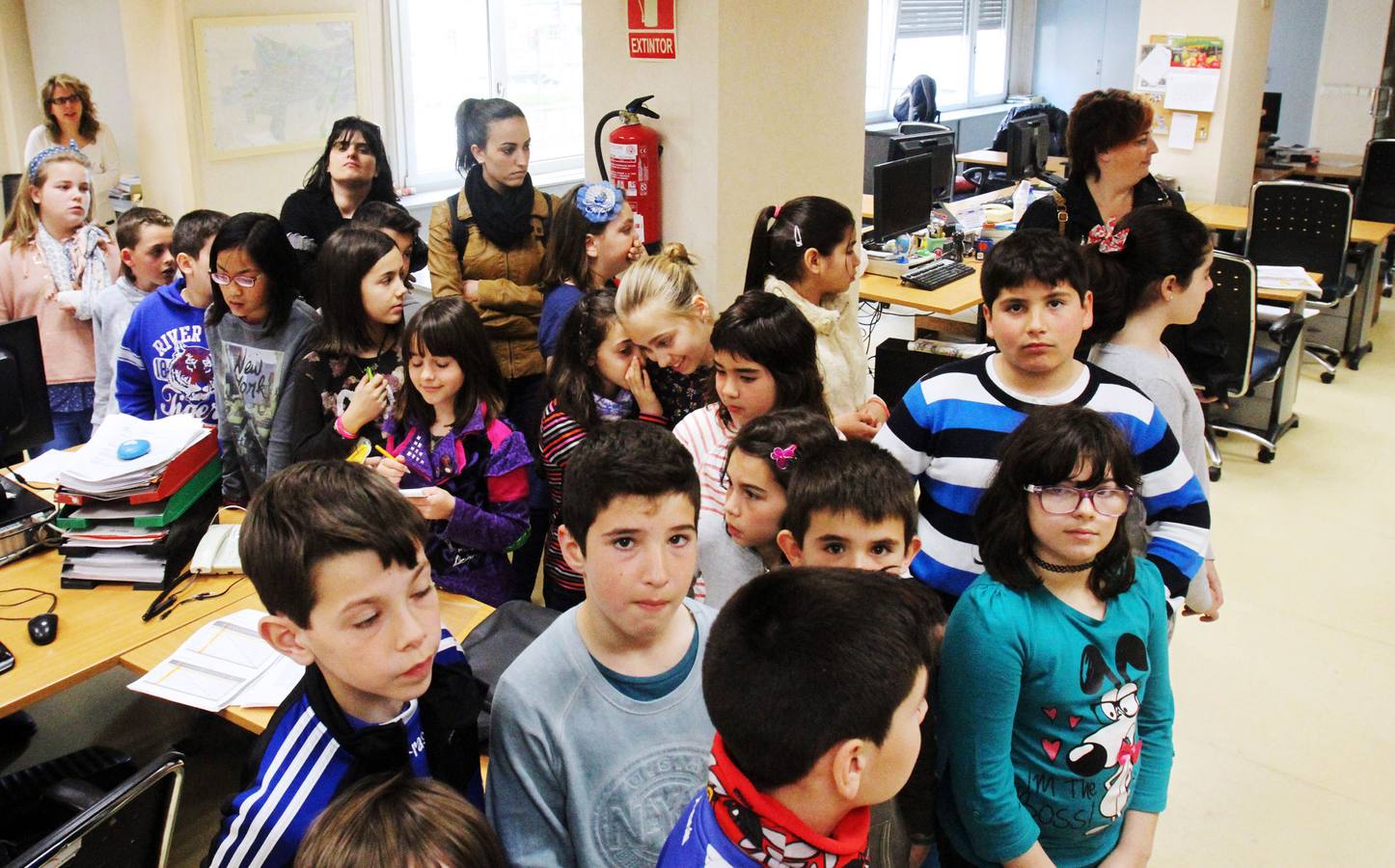 Los alumnos 5º A del Colegio Escolapios han visitado la multimedia de Diario LA RIOJA