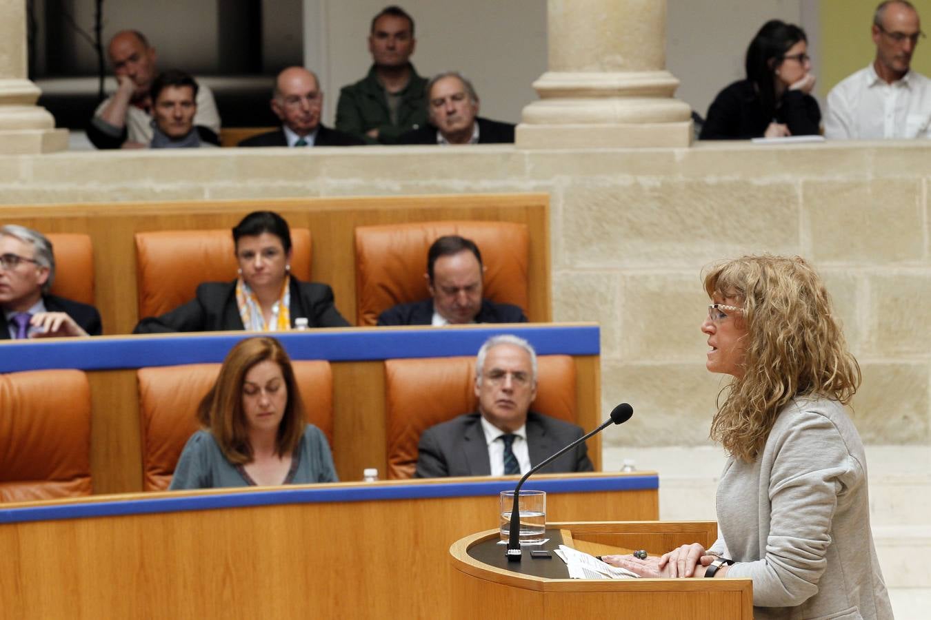 Una intensa sesión en el Parlamento riojano