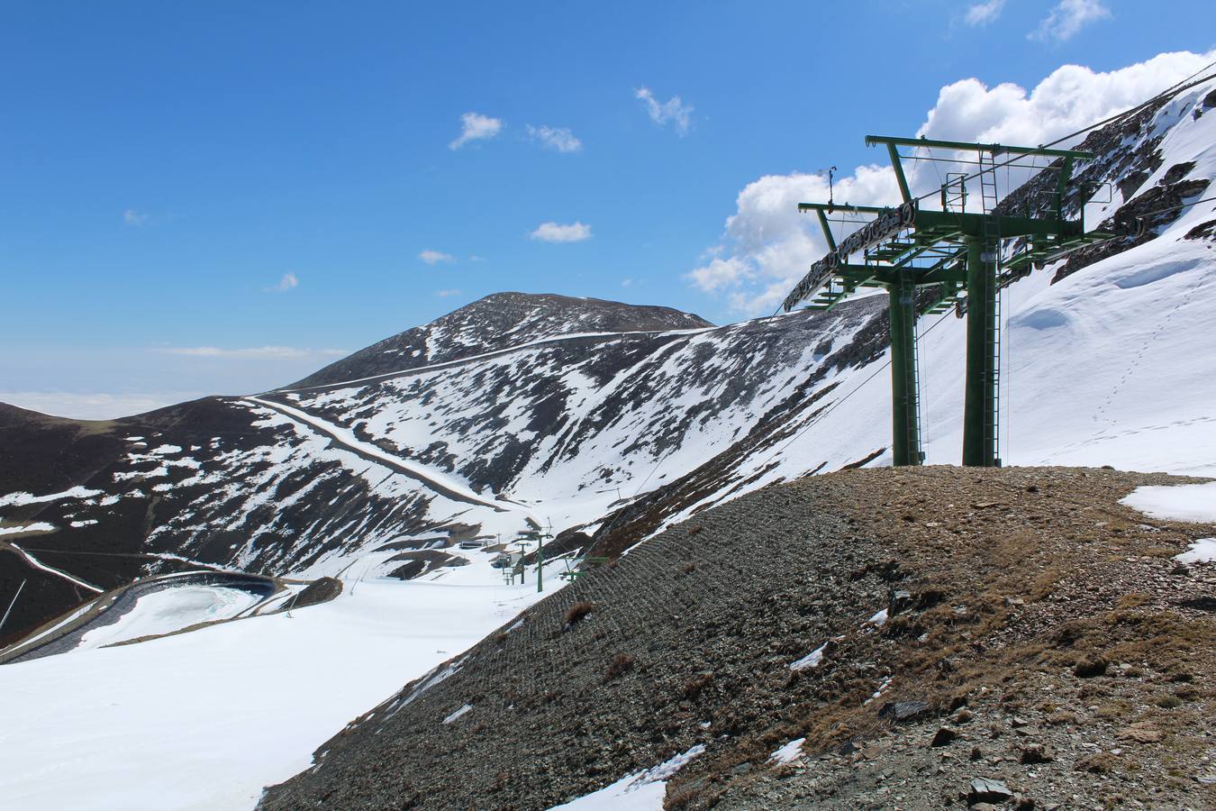 Empieza a retirarse la nieve del San Lorenzo