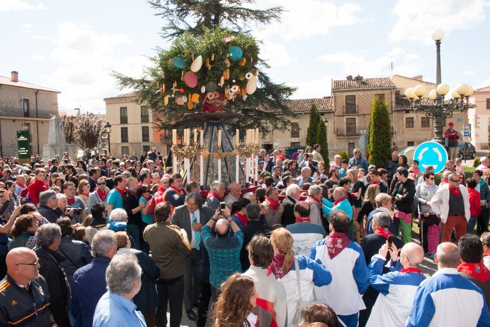 Procesión del Santo, procesión del Peregrino y el reparto de pan y la cebolleta en las fiestas de Santo Domingo (I)