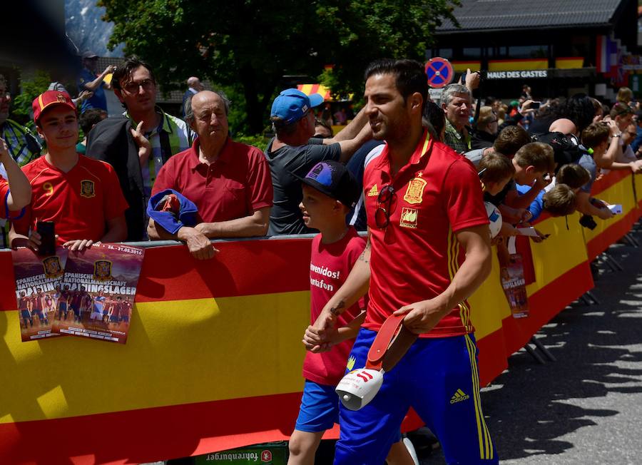 Las mejores imágenes del recibimiento de Schruns a la selección española