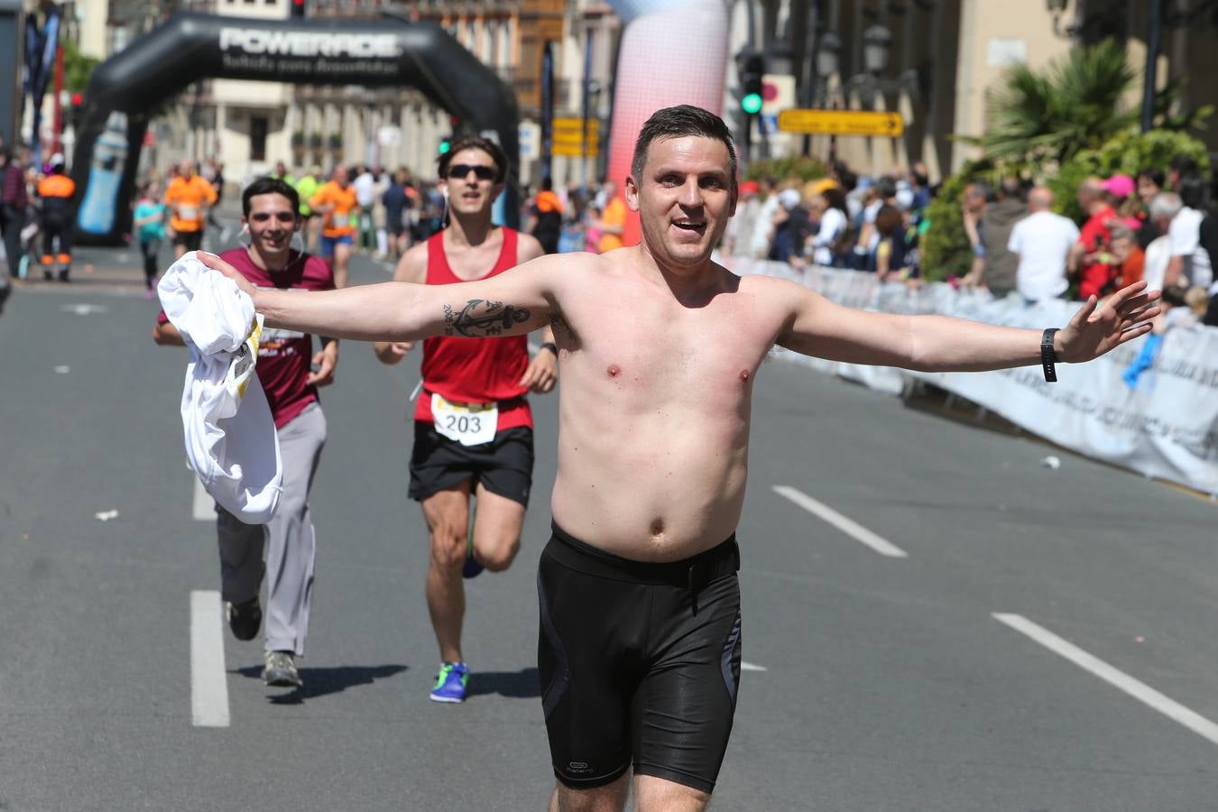 El gran momento de la llegada (v)