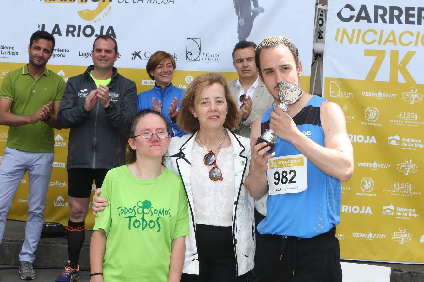 Los premiados de la Media Maratón