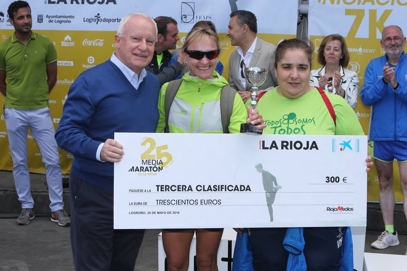 Los premiados de la Media Maratón