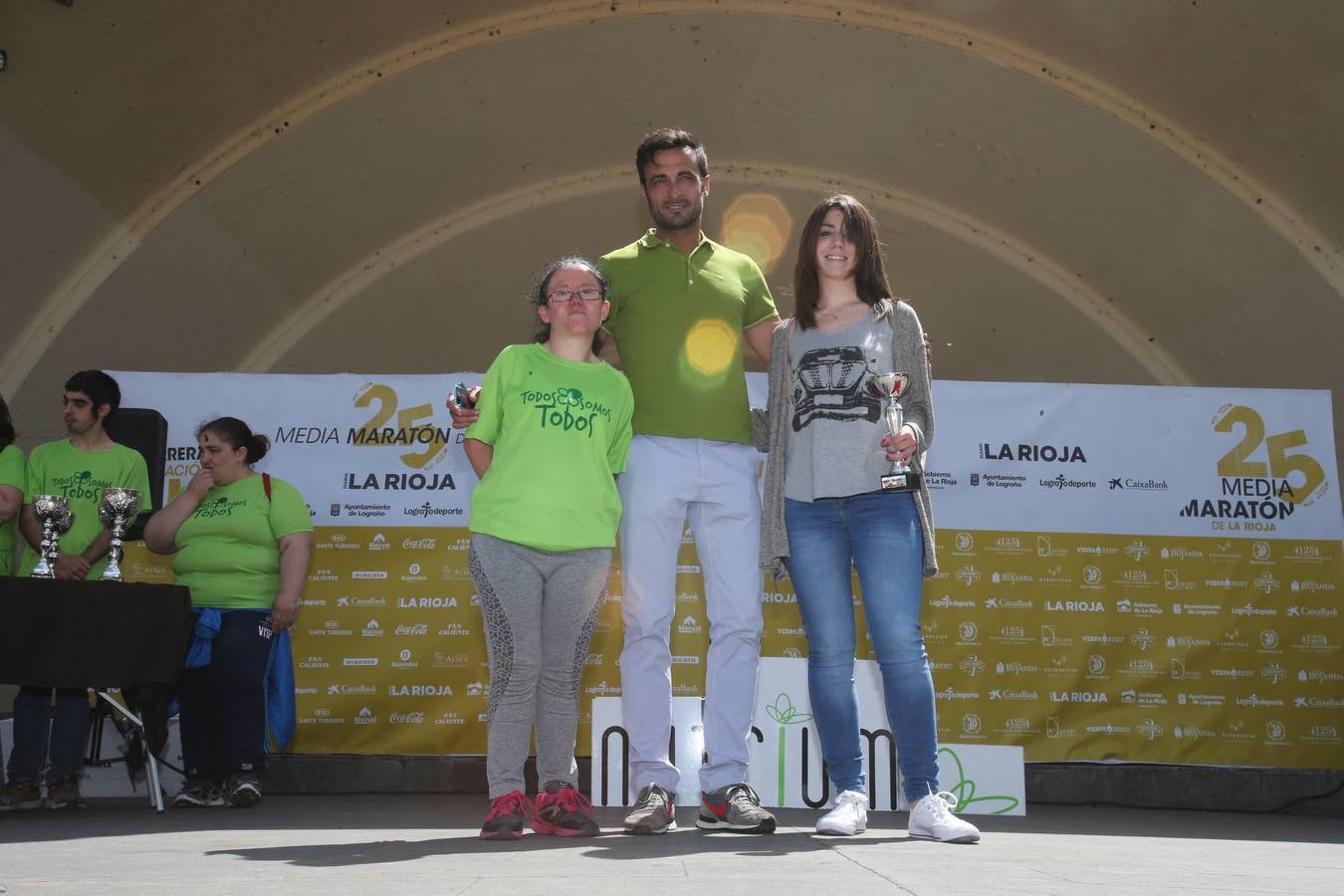Los premiados de la Media Maratón