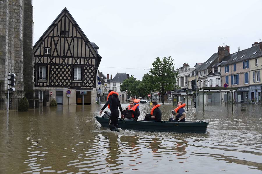 El temporal en Francia deja imágenes impactantes